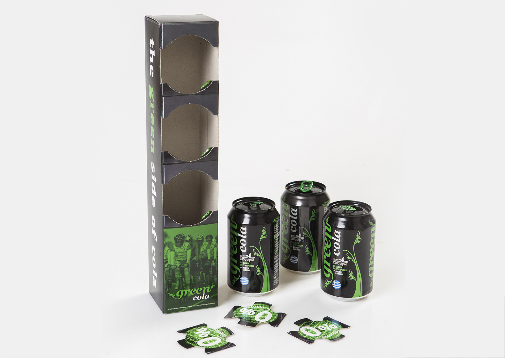 Σχεδιασμός κουτί promo green cola