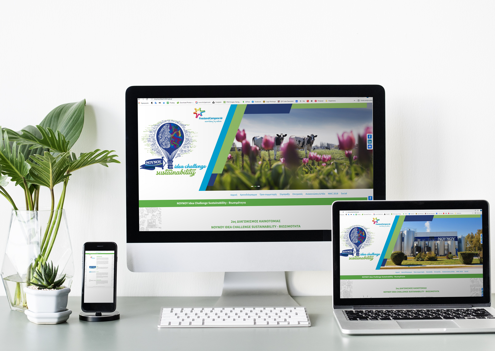 Website for FrieslandCampina Hellas